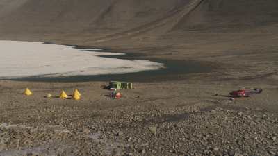 Research camp close to Vanda Lake