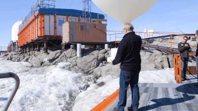 Sending a weather forecast baloon