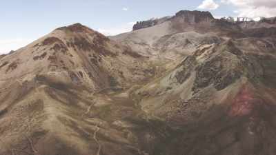 Dry mountains and valleys in the Cordillera