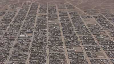 Flying low over Uyuni City