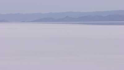 Ghost looking islands emerge on the Salar