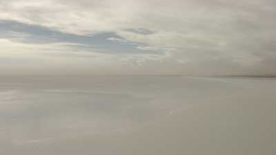 White huge salt flats