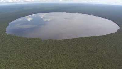 In the heart of the forest, lake Tele