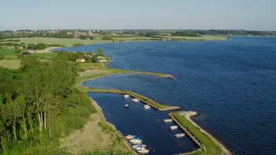 Small harbour and coutryside