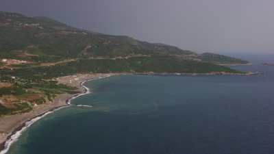 Road along the coast