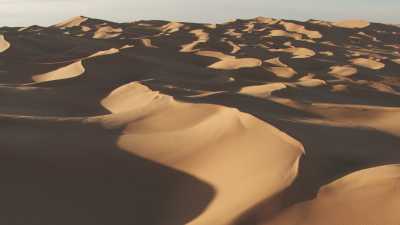 Soft shapes of Saharan dunes and shadows