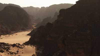 Rocky desert in Djanet region