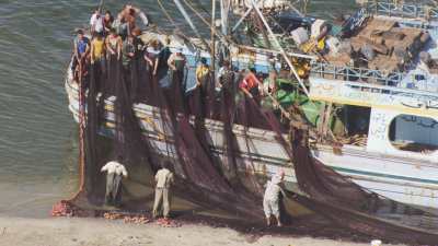 Fishing boats on the beach