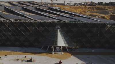 Grand Egyptian Museum close to the Pyramids