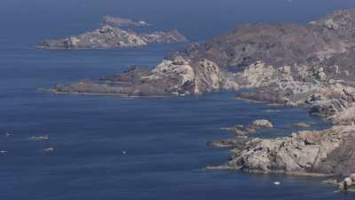 Landscape and boats close to Cadaques