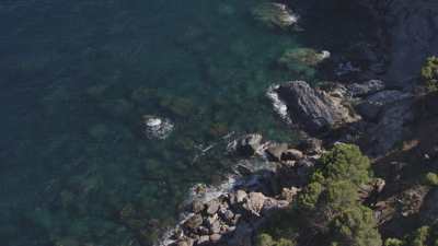 Landscape and boats close to Cadaques