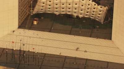 Very close shots on la defense Great Arch