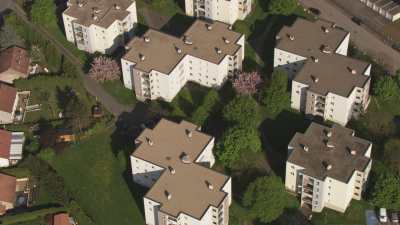 Residential area, apartment blocks