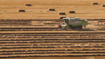 Moissons dans la Beauce