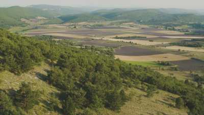 Landscapes of Provence, mountains and lavender fields