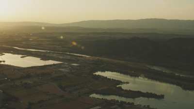 Setting sun over Provence