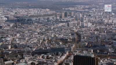 Paris XIII: The Bibliothèque Nationale de France Francois Mitterrand, view from  the district of Montparnasse