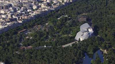 The Louis Vuitton Foundation and the garden Jardin d'Acclimatation