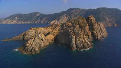 Flying over Port-Cros island