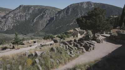 Apollo Temple and the Athenians Treasure