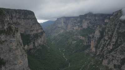 Wide shots of Vikos Gorges