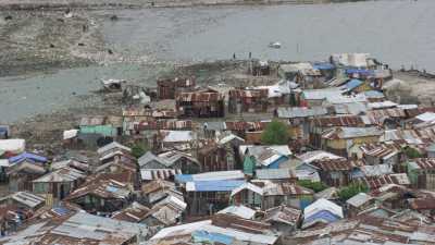 Cite Soleil district, iron roofs