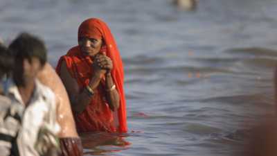 Bath during Kumbh Mela