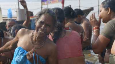 Bath during Kumbh Mela