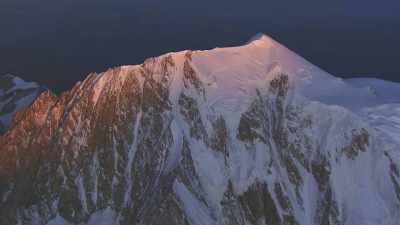 Evening on the Aoste Valley summits