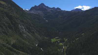 Valley and river, Forest and lake, torrent and glacier