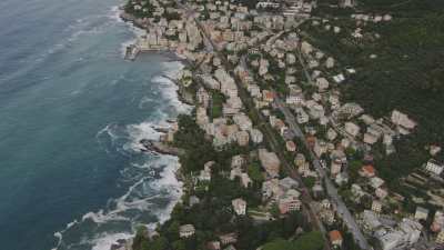 Houses on the coast, near Genoa