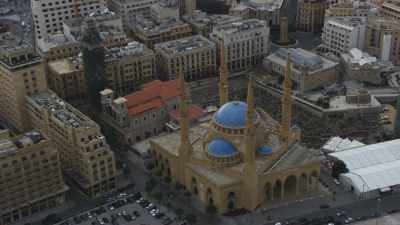 Close shots on Blue Dome Mosque and Cathedral