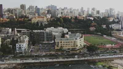 Beirut and seashore