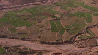 Mountains and villages near Telouet