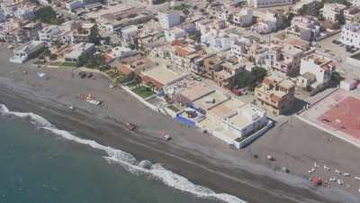 Tents on Martil beach