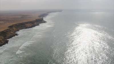 Seashore in southern Morocco