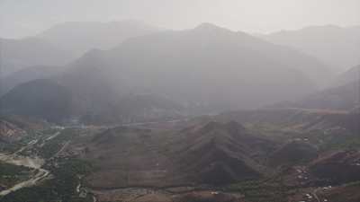 Mountains and villages in the region of Asni, Ouirgane, Marrakech