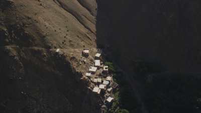 Mountains and villages in the region of Asni, Ouirgane, Marrakech