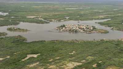 Mexcaltitan fishermen village on the waters