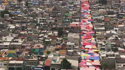 Market in a street of the suburbs