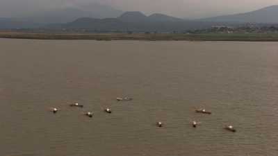 Traditional fishermen from Janitzio island