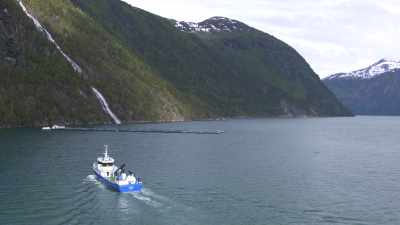 Fishing boat and fish farm