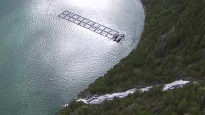 Norwegian fish farming ponds