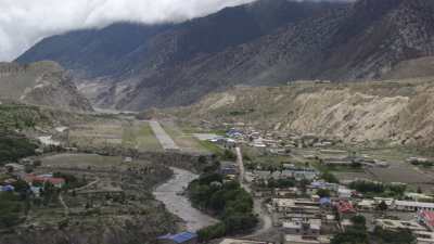 Landing at Jomsom airport