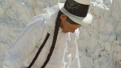 Traditional Maras salt ponds workers