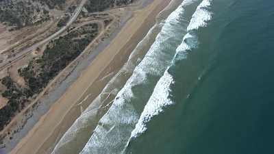 Seashore between Agadir and Essaouira, beaches, villages and plantations