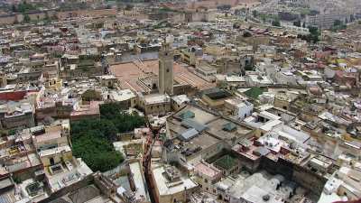 Wide and close shots of the city