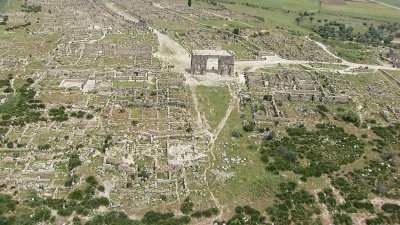 The wide archaeological  site