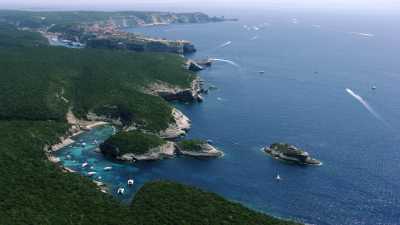 The coves and cliffs around Bonifacio, the city