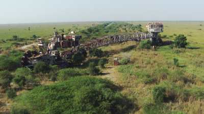 The abandoned Jonglei canal project excavator